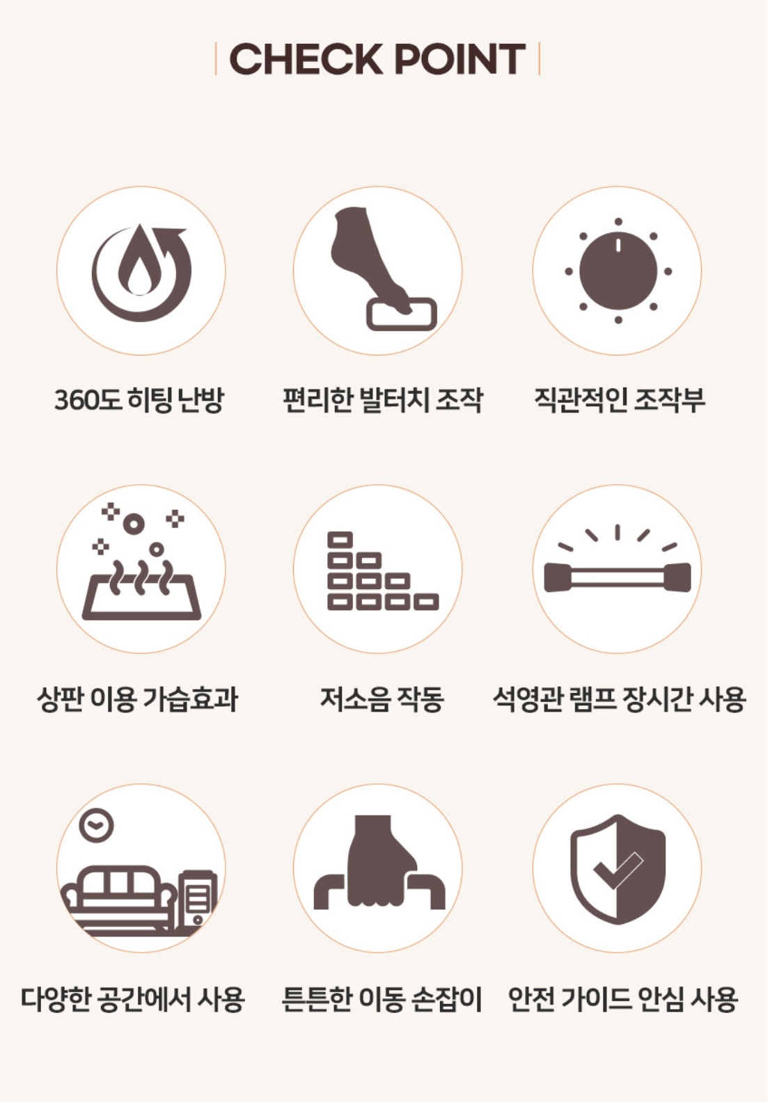 상품코드 : BE014 [벤하임] 오방향 전기히터 발터치 난로 스토브 온풍기 석영관 (BS-2000-EHA)