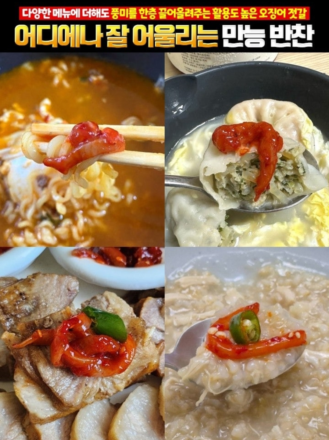 상품코드 : FD009 젓갈담는마을 특제양념 오징어젓갈 500g