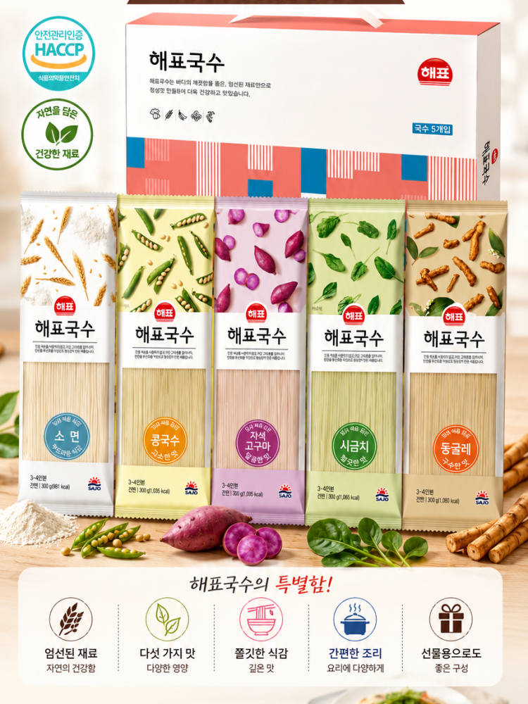 해표국수 5종 선물세트