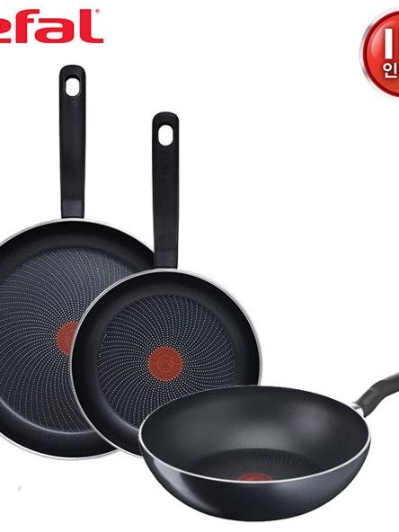 [테팔] 퍼펙트 쿠킹 다크 인덕션 프라이팬 24cm+30cm+멀티팬 28cm