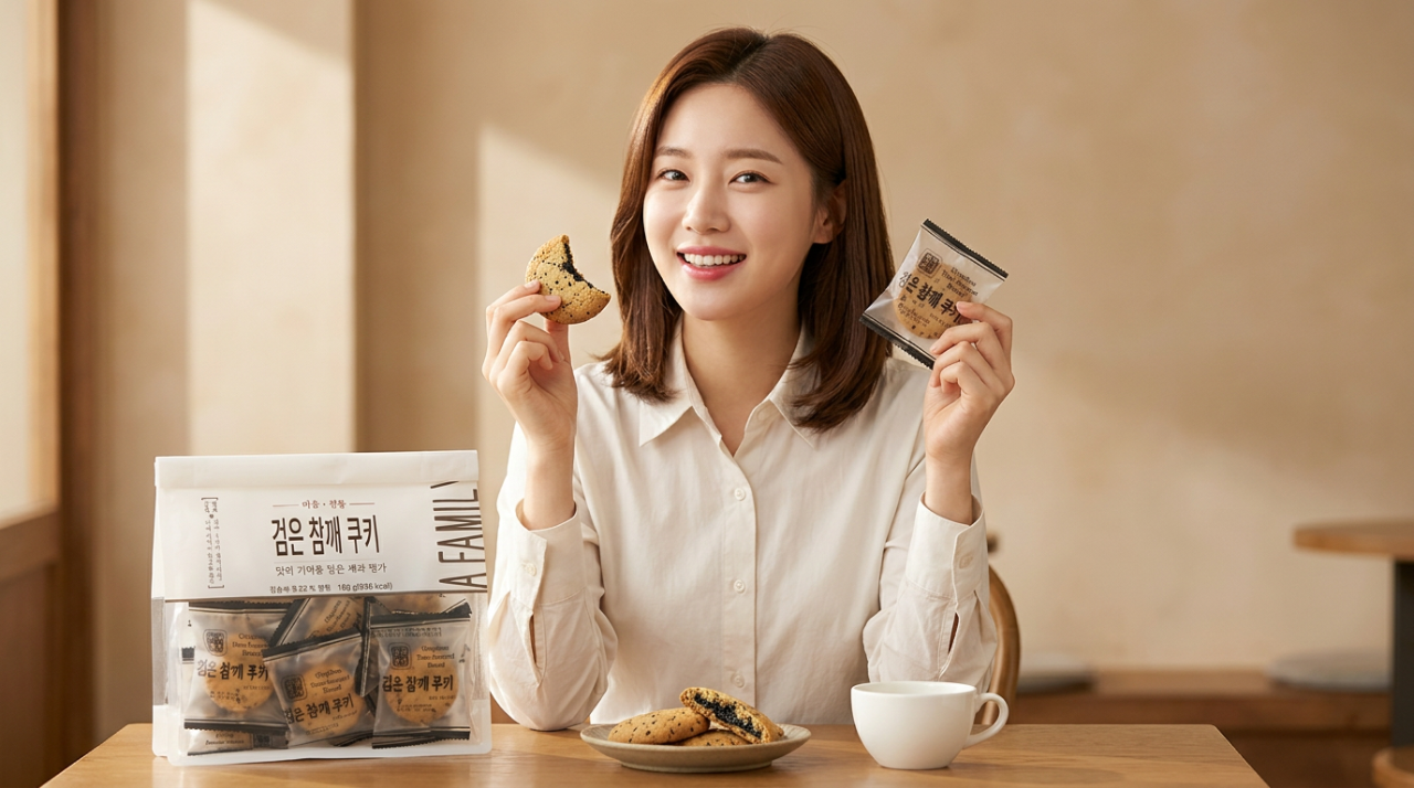 상품코드 : GLB047 검은 참깨 쿠키 180g