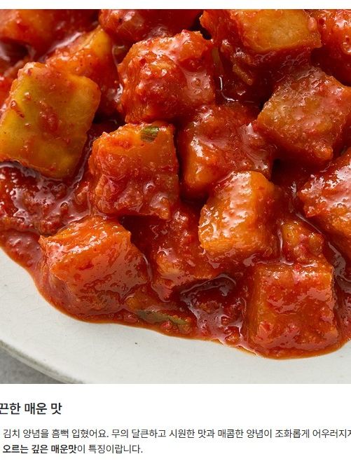 [왕애밥상] 실비깍두기 500g