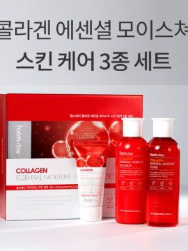 [팜스테이] 콜라겐 에센셜 모이스쳐 스킨케어 3종세트+쇼핑백 증정