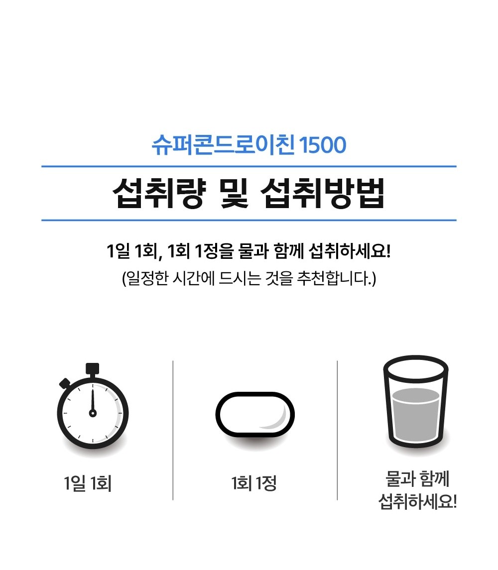 상품코드 : MH001 삼성바이오헬스 슈퍼콘드로이친 1500 (600mg x 30정)