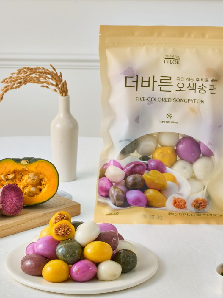 더바른 자연해동 국내산 오색송편 550g