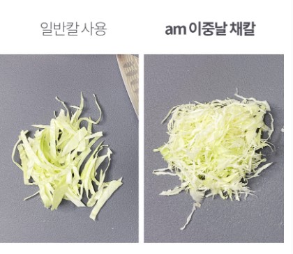 상품코드: UC003 이태리 am 와이드 투톤 이중날 양배추 채칼 필러 김장 만능채칼 스테인리스 스틸 9cm