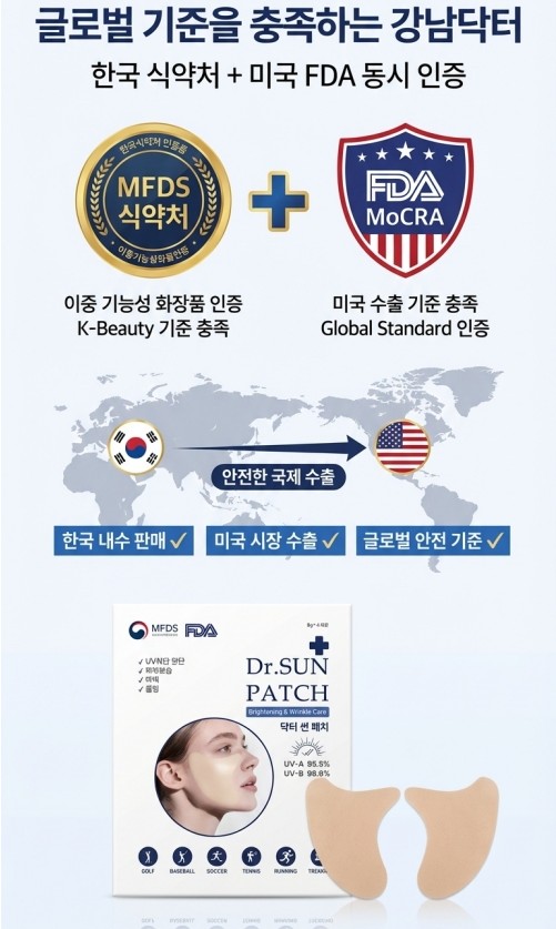 상품코드 : WM001 강남닥터 하이드로겔 닥터 썬패치 (4회분)