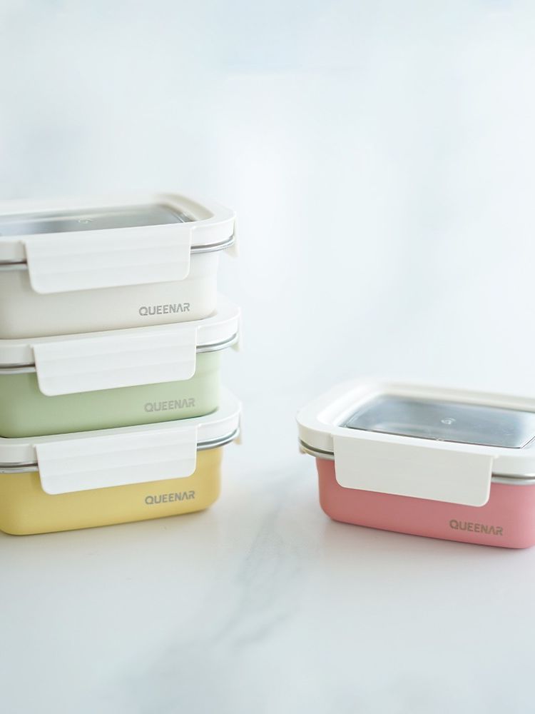 [퀸나] 파스텔 스텐 찬통 8P 세트 (QN-S408P)