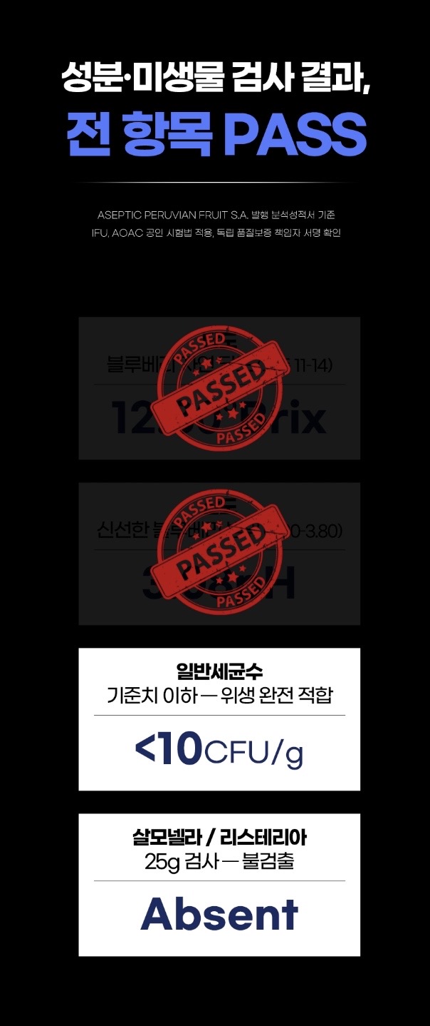 시너지엔 블루베리 퓨레 100