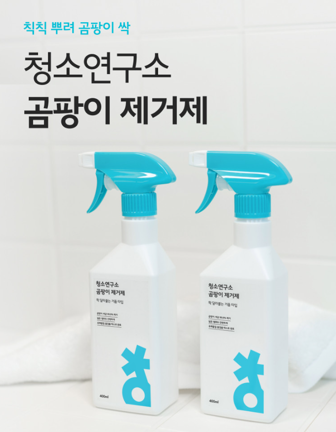 청소연구소 청소전문 곰팡이 제거제 400ml
