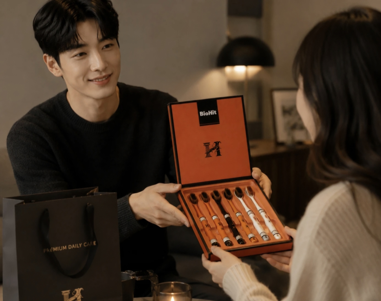 상품코드 : K655 바이오히트 칫솔 세트 6p (일반 칫솔모) (카톤발주용)