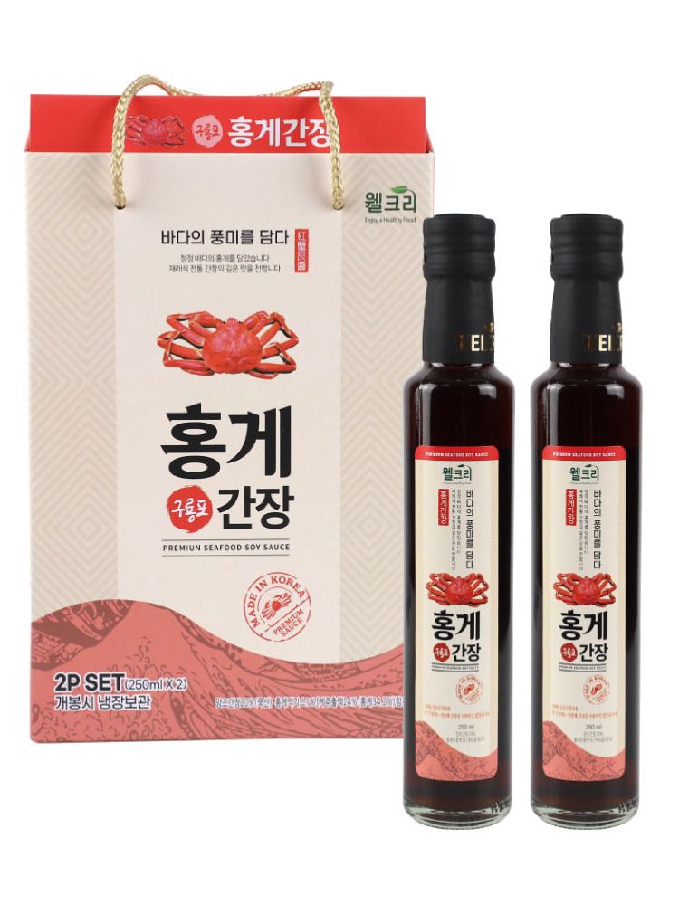 [웰크리] 구푱포 홍게간장 250ml 2P세트