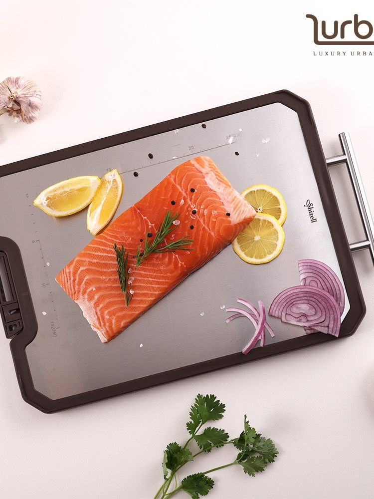 [쉬젤] 러반 다용도 스테인레스 양면도마-L (27.5*41cm)