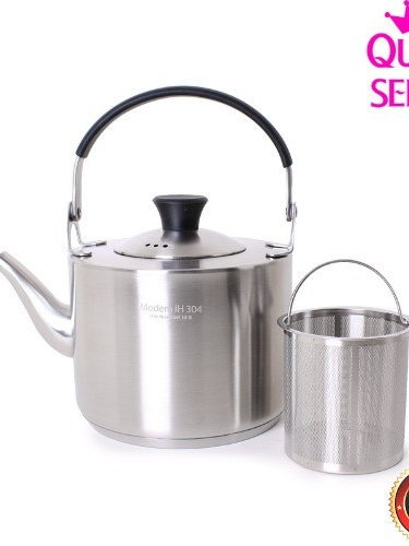 [퀸센스] 모던 IH304 스텐주전자 1.2L (주전자+차망)