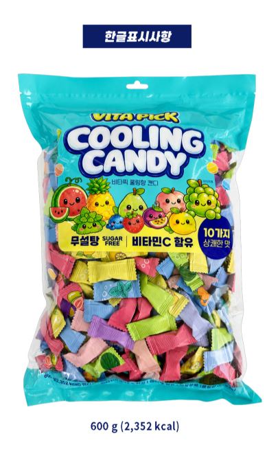 비타픽 쿨링향 캔디 100g x 24개