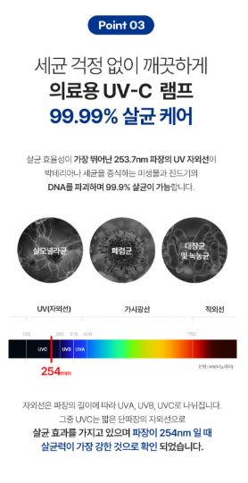 지움 UV살균 빈대 진드기 침구청소기