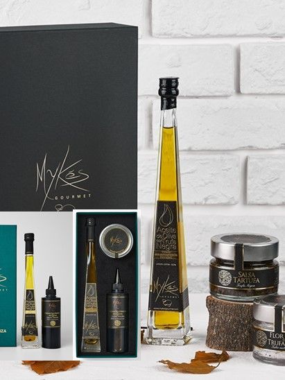 [마이크고메] 블랙 트러플 오일 100ml x 블랙 트러플 소금 100g x 타르투파 소스 120g 선물세트 + 쇼핑백