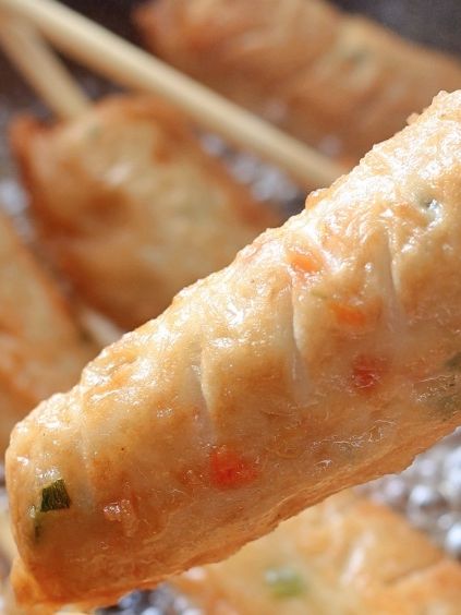 (압정) ssa등급 생선살로 만든 야채 범벅 어묵바 12꼬치 X 400g