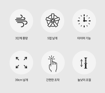 상품코드 : J509 [벤하임] 16인치 스탠드 선풍기 (BHF-01-001)
