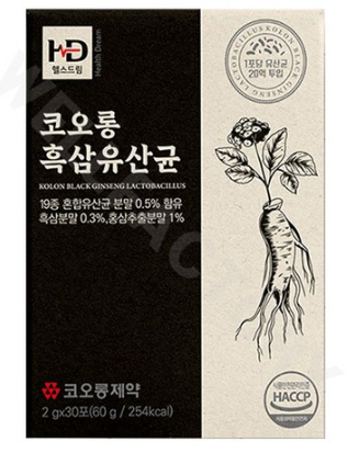 [코오롱] 흑삼유산균 2g x 30포