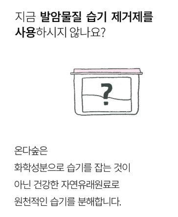 온다숲 국산100% 반영구 천연제습제 300g