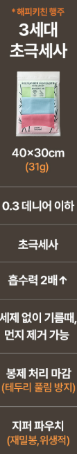 상품코드 : HAS044 해피키친 극세사행주3p