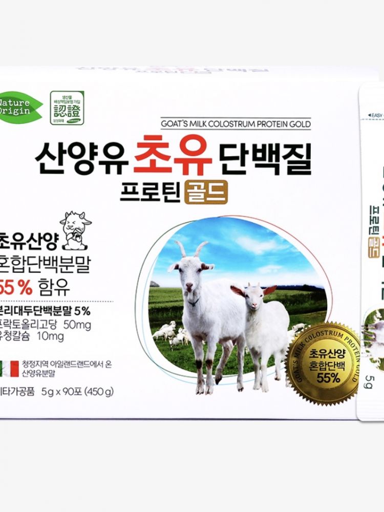 [네이처오리진] 산양유 초유단백질 프로틴 골드 90포