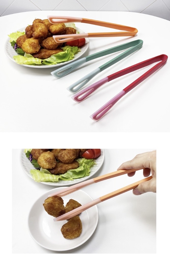 am 실리콘 투톤칼라 다용도 주방집게