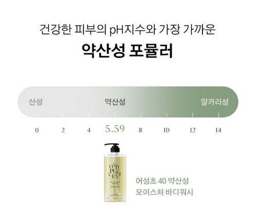 상품코드 : K629 어성초 40 약산성 모이스처 바디워시 (카톤발주용)