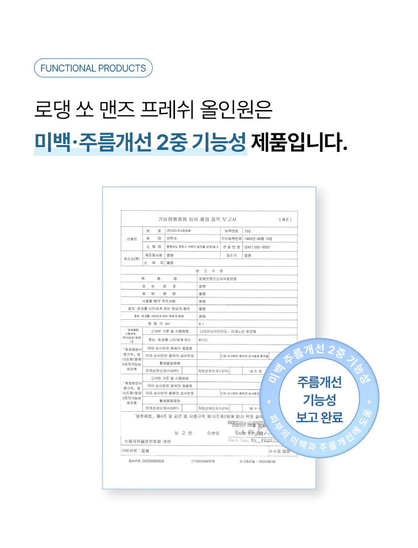 상품코드 : KR030 [코리아나] 로댕 쏘 맨즈 프레쉬 올인원 200ml