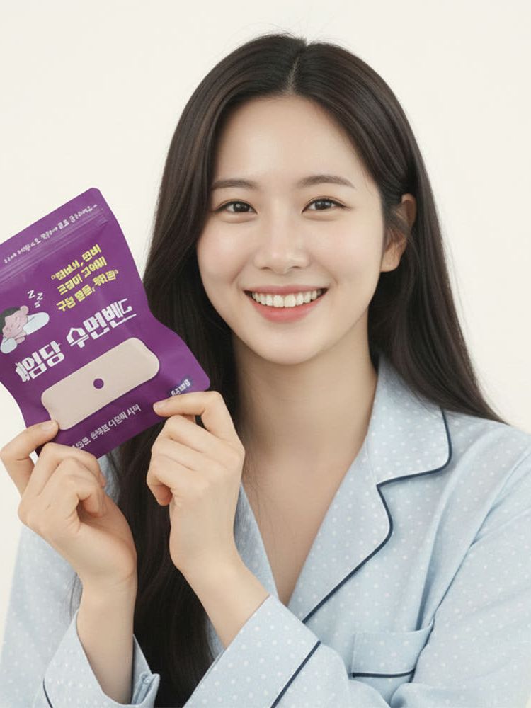 수면밴드 입막음 구강호흡 입벌림방지 코골이 입막음테이프 입술밴드 사임당 1팩 60매