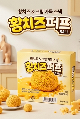 상품코드 : K654 황치즈퍼프 BALL 40g