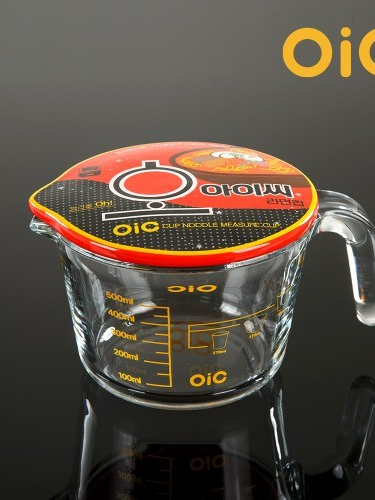 [OIC] 컵라면 글라스 계랑컵 0.5L(뚜껑포함) 핫누들