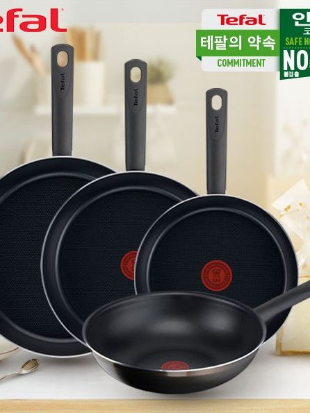 [테팔] G6 초코브라우니 프라이팬 24cm+30cm+멀티팬 28cm+드레스블루 프라이팬 28cm