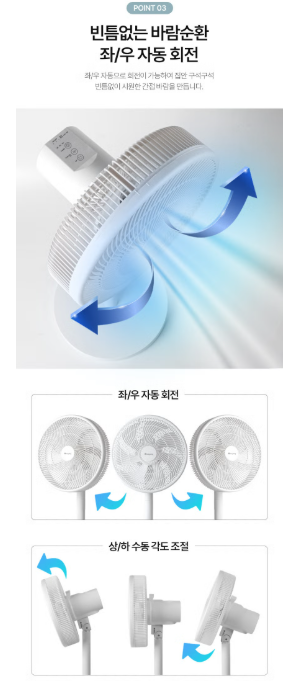상품코드 : GLB098 에브리빙 리모컨형 에어 팬큘레이터
