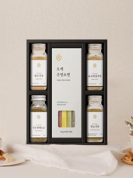 [다시자연] 오색수연면 5종 장수세트 13호 + 쇼핑백 (신세계백화점 판매 상품)