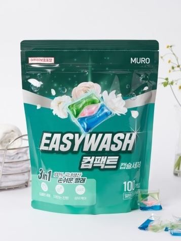 무로 이지워시 컴팩트 캡슐세제 100개입, 1세트