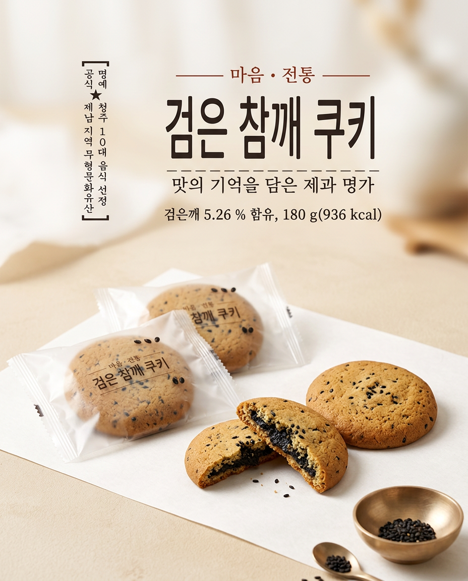 상품코드 : GLB047 검은 참깨 쿠키 180g