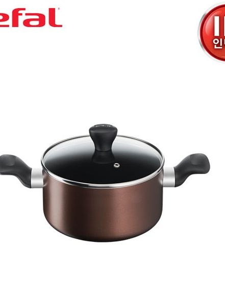 [테팔] 인덕션 초콜릿 티타늄 프로 냄비 양수 20cm