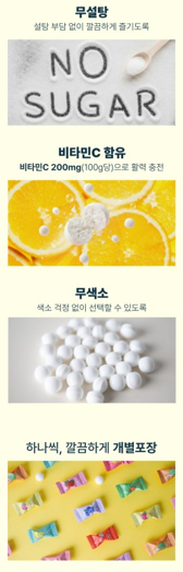 상품코드 : GLB018 아이엠 캔디 12가지 과일 민트캔디