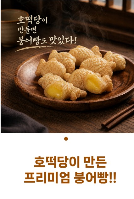 상품코드 : BSC007 [붕어당] 미니 붕어빵 750g (통팥앙금 / 슈크림)