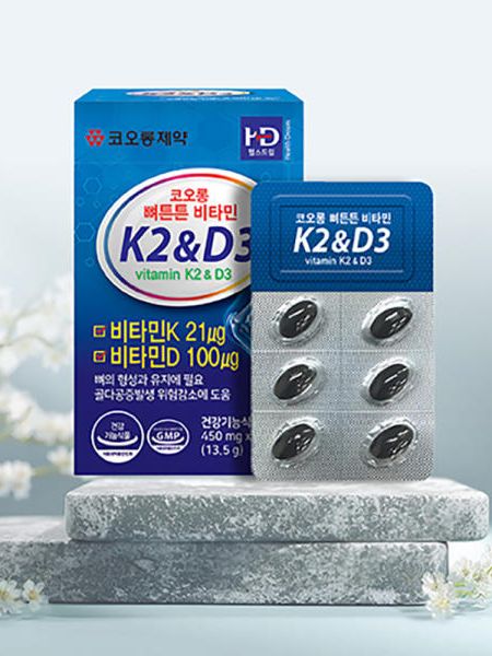 [코오롱제약] 뼈튼튼비타민K2&D3 450mg x 30캡슐