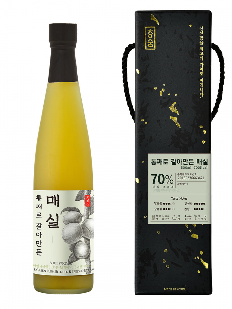 [청숨] 통째로 갈아만든 매실 500ml 선물세트 1호