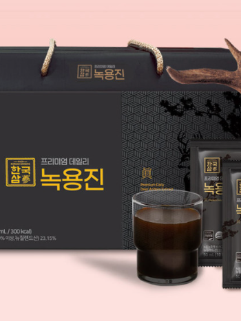 [한국삼] 프리미엄 데일리  녹용진 (30포) + 쇼핑백
