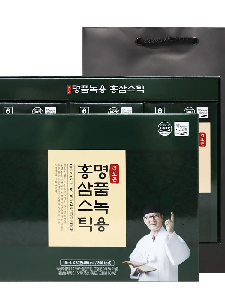 [김오곤] 명품녹용홍삼스틱(15mL x 30포) + 쇼핑백