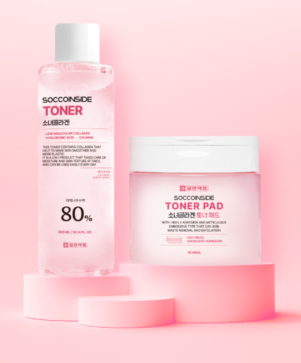 소녀콜라겐 [토너300ml+패드70매] 세트