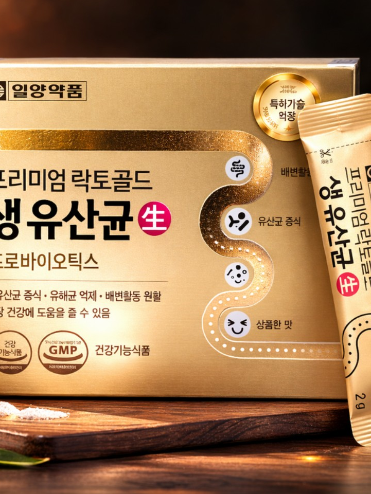 일양약품 프리미엄 락토골드 '생' 유산균 30포