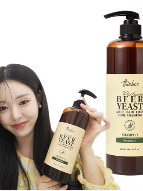 [띵코] 맥주효모 탈모 증상 완화 쿨 샴푸 1000ml