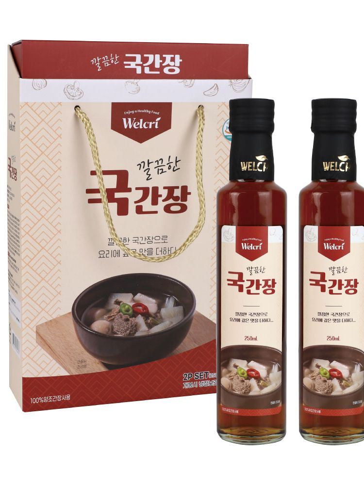 [웰크리] 깔끔한 국간장 250ml 2P세트