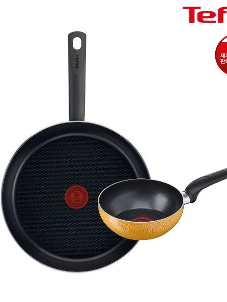 [테팔] 티타늄코팅 G6 드레스블루 프라이팬 28cm+미니볶음팬 16cm